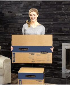 Bankers Box SmoothMove Prime Moving Boxes, Tape-Free, FastFold Easy Assembly, Handles, Reusable, Small, 16 x 12 x 12 Inches, (0062701) 10 Pack 18 816n6d8Y8oL