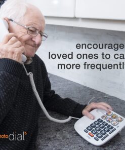 SMPL Hands-Free Dial Photo Memory Corded Phone, One-Touch Dialing, Large Buttons, Flashing Alerts, Durable, Perfect for Seniors, Alzheimer's, Dementia, Hearing Impaired, Handset Volume Increase White - 6 - Standard 11 816nlzuqi9L