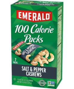 Emerald Nuts, Salt & Pepper Cashews, 100 Calorie Packs, 7 Ct, 4.34 Oz 17 816oKvO1WuL