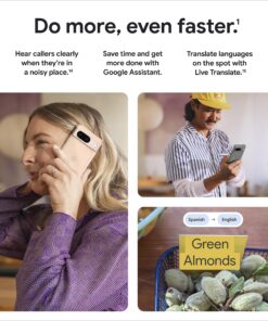 Google Pixel 8 - Unlocked Android Smartphone with Advanced Pixel Camera, 24-Hour Battery, and Powerful Security - Obsidian - 128 GB Phone Only 17 816oWLrLIEL