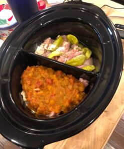 Crock-Pot Choose-a-Crock 6 Quart and Split 2.5 Quart Double Slow Cooker and Food Warmer, Programmable Slow Cooker with Timer, Stainless Steel 40 816qPG0pc4L