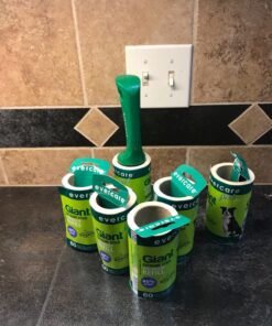 Evercare Pet Bundle Giant Pet Roller REFILLS - 6 Pack, Dark Green 17 816rc6l40QL