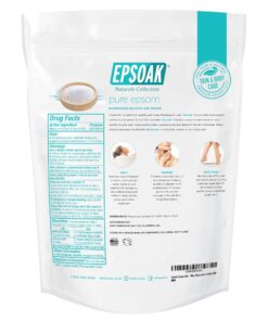 Epsoak Epsom Salt 5 lb Resealable Bulk Bag, Magnesium Sulfate USP. Unscented, Made in The USA, Cruelty-Free Certified 5 Pound (Pack of 1) 17 816rczcRCML