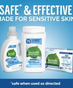Seventh Generation Fabric Softener Sheets, Free and Clear, 80 Count 22 816t1a4SQLL