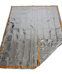 Grizzly Gear Emergency Survival Mylar Thermal 2 Person Sleeping Bag - Accommodates 2 Adults - 64" X 87" 1 Pack 11 816tm RGaNL