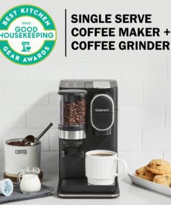 Cuisinart Single Serve Coffee Maker + Coffee Grinder, 48-Ounce Removable Reservoir, Black, DGB-2 Burr Grind & Brew 23 816umI46o5L