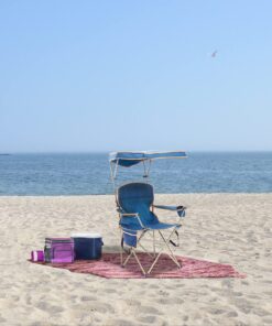 Quik Shade MAX Shade Relaxing Chair With Cup Holders, Foldable, Aluminum, Blue 34 816wBRxIrL