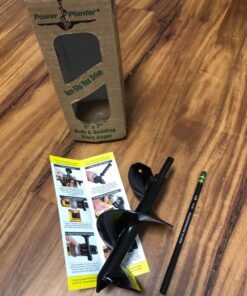 Power Planter Bulb & Bedding Black Auger Bit (3"x7") with 3/8" Non-Slip Hex Drive for Bulb Planting and Gardening Equipment for Grass and The Lawn, Mixing Paint, Earth Auger for Home Projects 21 816xs2SO7kL