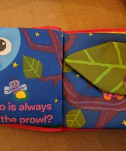 Lamaze Peek-A-Boo Forest Soft Baby Book - Clip-On Cloth Book - Washable Crinkling Fabric Pages for Sensory Play - Teething and Learning Toys for Babies - 6 Months and Up 61 816yIUfwlBL