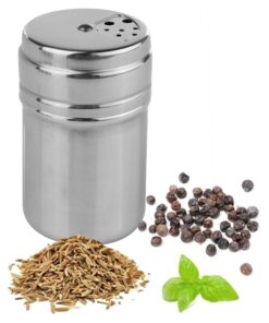 Wealers 6 Piece Stainless Steel Spice Shaker Jars Salt and Pepper Holder BBQ Spice Herbs 3 Size Cover with Bag for East Travel, Great for Home or Outdoor Use, Green 19 816yVUd3bTL