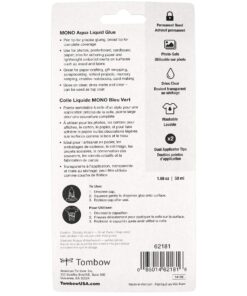 Tombow 52180 MONO Aqua Liquid Glue, 1.69 Ounce, 1-Pack. Dual Tip Dispenser for Precise to Full Coverage Application that Dries Clear Original Version 27 816yucjaH L