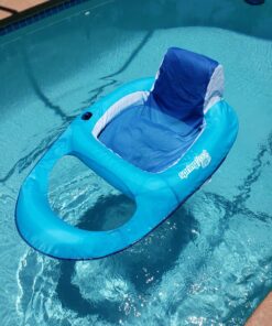 SwimWays Spring Float Recliner - Swim Lounger for Pool or Lake - Light Blue/Dark Blue 27 816ywc9Bc2L