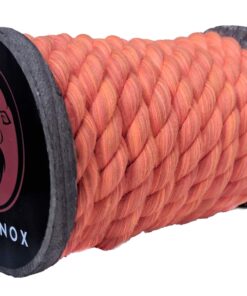 Ravenox Natural Twisted Cotton Rope | Made in The USA | Strong Triple-Strand Cordage for Sports, Décor, Pet Toys, Crafts, Macramé & Indoor Outdoor Use| by The Foot & Diameter (Multiple Color) Orange 1/8 Inch x 3000 Feet 13 817 5gnzEpL