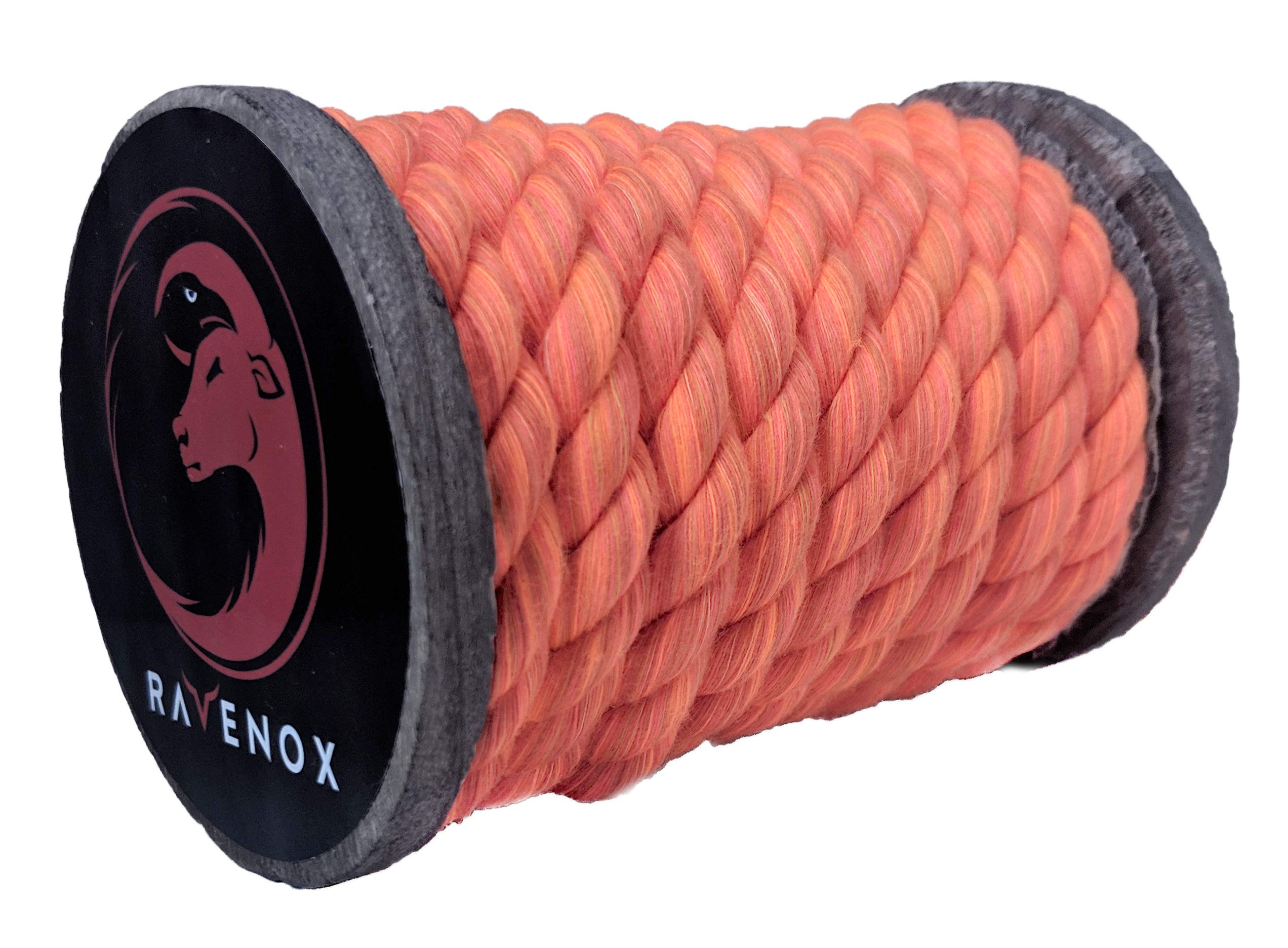 Ravenox Natural Twisted Cotton Rope | Made in The USA | Strong Triple-Strand Cordage for Sports, Décor, Pet Toys, Crafts, Macramé & Indoor Outdoor Use| by The Foot & Diameter (Multiple Color) Orange 1/8 Inch x 3000 Feet 7 Ravenox Natural Twisted Cotton Rope | Made in The USA | Strong Triple-Strand Cordage for Sports, Décor, Pet Toys, Crafts, Macramé & Indoor Outdoor Use| by The Foot & Diameter (Multiple Color) Orange 1/8 Inch x 3000 Feet - Image 7