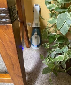 BLACK+DECKER dustbuster AdvancedClean Cordless Handheld Vacuum, Compact Home and Car Vacuum with Crevice Tool (CHV1410L) Blue, White 16 Volt Handheld Vacuum 44 817 AfYx4 L