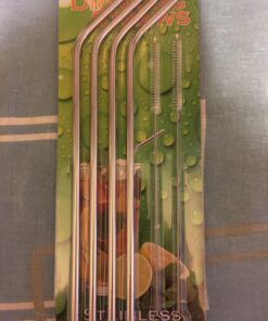4 Extra Long Stainless Steel Straws for 30 OZ Tumbler + 2 Cleaning Brushes 30 OZ Straw 25 817 EnJkxL