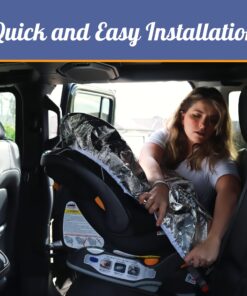 Car Seat Sun Shade Cover - Keep Your Baby's Carseat at a Cooler Temperature - Covers and Blocks Out Heat & Sun - More Comfortable for Baby or Child - Protection from UV Sunlight - Mommy's Helper 25 8170L1U9dRL 1