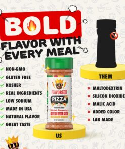 Party Combo Pack, Spice and Seasoning Gift Set, Pack of 3 - Pizza, Ranch, Taco Tuesday - Premium All Natural & Healthy Spice Blend - Low Sodium Chicken, Beef, Seafood, Salad, Vegetable, Tacos, Pizza Grilling Seasonings - BBQ & Steak Rub by Flavor God 11 8170pp4xGxL
