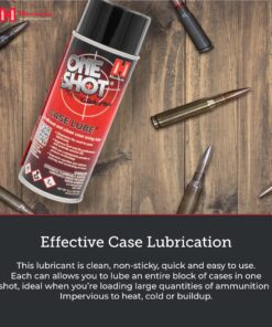 Hornady One Shot Case Lube with DynaGlide Plus, 5 oz - A Clean, Non-Sticky, & Easy to Use Aerosol Spray Lubricant Dry Film with No Petroleum Wax to Contaminate Powder or Primers -Quick Dry Lube Spray 13 81718bEkZ2L