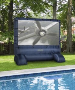 Gemmy 39127-32 - Airblown - Movie Screen - 120"x70" Widescreen Deluxe w/Storage Bag - Blue Outdoor Inflatable Deluxe Movie Screen 29 8171t18 ngL