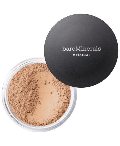 bareMinerals Original Loose Powder Foundation SPF 15, Lightweight Mineral Loose Powder Foundation Makeup, Buildable Coverage, Talc Free, Vegan Medium Beige 12 0.28 Ounce (Pack of 1)