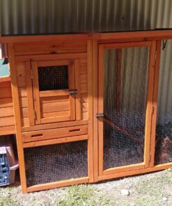 TRIXIE Pet Products Chicken Coop with Outdoor Run, 66.75 x 30.25 x 41.25 inches 66.8"L x 30.3"W x 41.3"H 59 8172BaEtMjL
