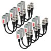VIMVIP® 6 Pairs (12 Pcs) Mini CCTV BNC Video Balun Transceiver Cable 14 8172Ran 2aL