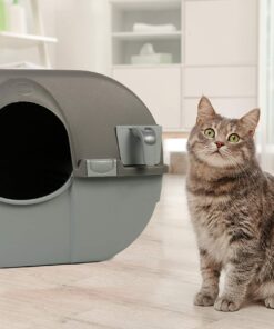 Omega Paw Self-Cleaning Litter Box, Pewter 30 8172SR0RFrL