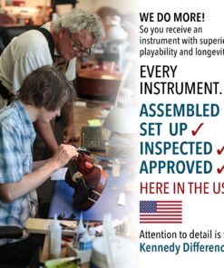 Bunnel G1 Violin Clearance Outfit - Carrying Case and Accessories Included - Solid Maple Wood and Ebony Fittings By Kennedy Violins (4/4) 4/4 15 81730XxoVGS 2