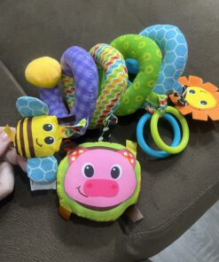 Infantino Stretch & Spiral Activity Toy - Textured Play Activity Toy for Sensory Exploration and Engagement, Ages 0 and Up, Blue Farm, 1 Count (Pack of 1) 27 81738ixFwJL