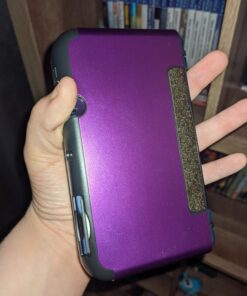 TNP Protective Case Compatible with Nintendo New 3DS XL LL 2015, Purple - Plastic + Aluminum Full Body Protective Snap-on Hard Shell Skin Case Cover New Modified Hinge-Less Design 33 8173XfthAqL