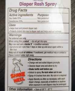 Diaper Rash Cream Spray by Boogie Bottoms, Travel Friendly No-Rub Touch Free Application for Sensitive Skin, from The Maker of Boogie Wipes, Over 200 Sprays per Bottle, 1.7 oz 38 81755kDF8JL