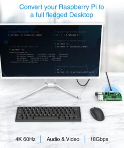 BlueRigger Micro HDMI to HDMI Cable (6 FT, 4K 60Hz, HDR, High Speed, Ethernet) - Compatible with GoPro Hero 7/6/5/4, Raspberry Pi 4, Sony A6000/A6300 Camera, Nikon B500, Lenovo Yoga 3 Pro, Yoga 710 6FT 15 8175NfHV3nL