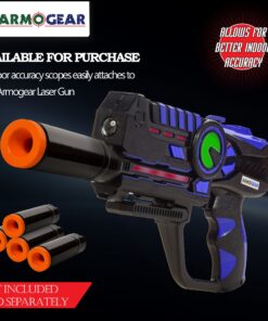 ArmoGear Laser Tag – Laser Tag Guns with Vests Set of 4 – Multi Player Lazer Tag Set for Kids Toy for Teen Boys & Girls – Outdoor Game for Kids, Adults and Family – Ages 8+ Battery Operated 26 8177J qj5S 1