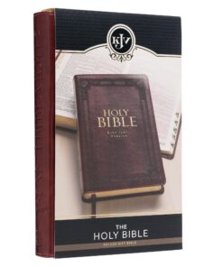 KJV Holy Bible, Standard Size, Burgundy Faux Leather w/Thumb Index and Ribbon Marker, Red Letter, King James Version 35 81788LQgKLL