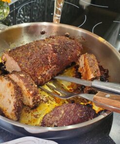 Legend 5 Ply 14 pc All Stainless Steel Heavy Pots & Pans Set | Professional Quality Cookware 5ply Clad Home Cooking & Commercial Kitchen Surface Induction Oven Safe | Non-Teflon PFOA, PTFE & PFOS Free Stainless Steel 5-Ply 46 817BoAVZa7L