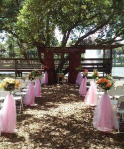 54" by 40 Yards (120 ft) Fabric Tulle Bolt for Wedding and Decoration (White) White 7 817C2Tu6G5L