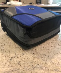 Case it King Size Mighty Zip Tab Binder, 3 Rings, 4" Capacity, 11 X 8.5, Blue 27 817EBSRoMEL