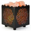 CRYSTAL DECOR Himalayan Pink Salt Lamp Basket & Dimmer Cord Bulb Flower 40 817EN9kazxL