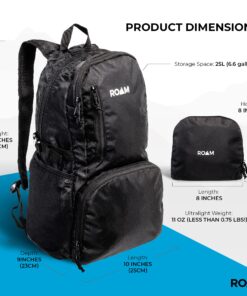 Roam 25L Hiking Daypack - Ultra Lightweight Packable Backpack - Durable, Water Resistant Folding Backpack for Travel, Camping Mango Orange 29 817FFTczK6S