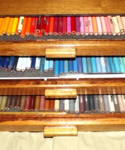 3 Drawer Wood Pastel Storage Box 15-3/4 x 9-1/2 x 3-1/2 inches 26 817GgW8h2ZL