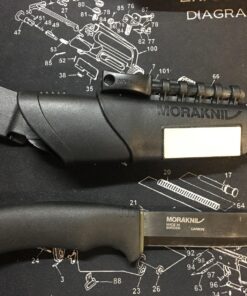 Morakniv Carbon Steel Fixed-Blade Bushcraft Survival Knife with Sheath and Fire Starter, Black, 4.3 Inch 31 817GpXIx KL