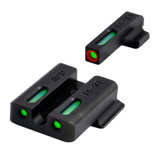 TRUGLO TFX PRO Handgun Sight | Compact Snag-Free Durable Shock-Resistant Glowing Tritium & Fiber-Optic Xtreme Night Sight for Handguns Smith & Wesson M&P Set