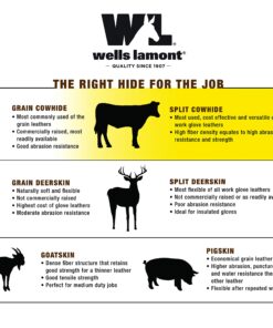 Leather Winter Work Gloves, 100-gram Thinsulate Insulation, Split Cowhide, Large (Wells Lamont 1063L),Pecan brown 10 817JcX0qlL