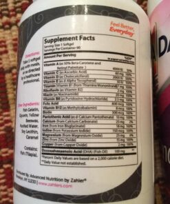 Zahler Mighty Mini Prenatal Vitamin with DHA & Folate - Certified Kosher - All Natural Prenatal Vitamins - Multivitamin for Pregnant Women - 19 Prenatal Vitamins Including Folic Acid (90 Softgels) 46 817KG J44KL