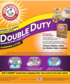 Alternative view of Arm & Hammer Double Duty Clumping Cat Litter, 40lb Box 40 Pound