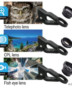 CAMKIX Bluetooth Camera Shutter Remote Control for Smartphones and 5 in 1 Universal Lens KIT - Create Amazing Photos and Selfies (5IN1 Universal Lens KIT and Bluetooth Shutter Remote) BT Remote 12 817Ke6LDYL