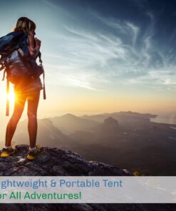 2-Person Camping Tent – Includes Rain Fly and Carrying Bag – Lightweight Outdoor Tent for Backpacking, Hiking, or Beach by Wakeman Outdoors Dome Blue 35 817KzCqdJjL