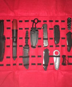 UNITED CUTLERY Large Knife Roll - PVC Exterior, Felt Interior, Carrying Handle, Holds Up to 50 Knives of Different Sizes, Quick-Release Buckle Straps 35 817ME6dqMVL