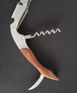 Hicoup Wine Opener - Professional Corkscrews for Wine Bottles w/Foil Cutter and Cap Remover - Manual Wine Key for Servers, Waiters, Bartenders and Home Use - Classic Rosewood 36 817MTop5KEL